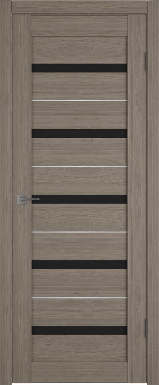 Atum Pro AL7 BLACK gloss 800*2000 Brun oak молдинг серебро